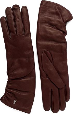 Patrizia Pepe leather gloves - Red