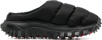 Moncler Black Slip-on Slides