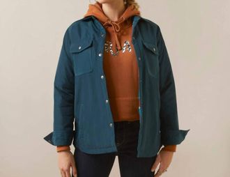 Ariat Dilon Shirt Jacket In Reflecting Pond