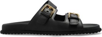 Dolce & Gabbana Leren laarzen - Dames - Sandalen - Zwart - 38 EU - Leer - Schoenen