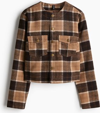 H&M Jacke mit angerautem Finish - Brown