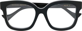 Gucci square-frame glasses - women - Acetate - 53 - Black