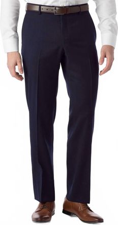 Ballin Super 120S Wool Gabardine Comfort-Eze Trouser In Mariner