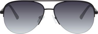 Kurt Geiger 59mm Aviator Sunglasses in Matte Black at Nordstrom Rack