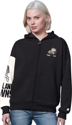 Starter Womens Starter Black Cleveland Browns 4th Down Full-Zip Hoodie at Nordstrom, Size Xx-Large