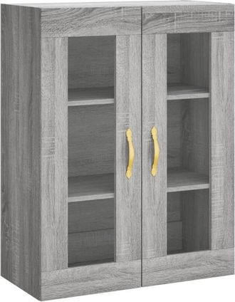 vidaXL Wall Mounted Cabinet Grey Sonoma 69.5x34x90 cm Vidaxl