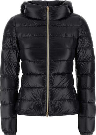 Herno Black Quilted Hood Jacket