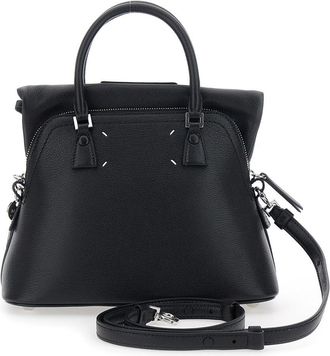 Maison Margiela Womens Leather Handbag Black Handbags Hand Bags