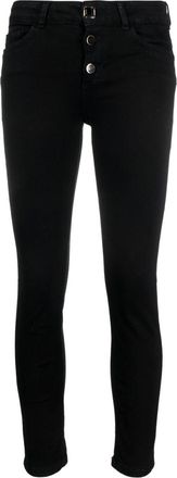 Liu Jo mid-rise skinny-cut jeans - women - Cotton/Cotton/Polyester/Elastane - 32 - Black