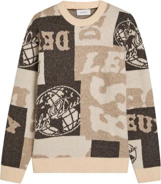 Les Deux Globe crew neck sweater - Neutrals