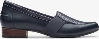 Clarks Juliet Beat Marine Leren Schoenen