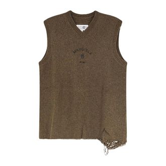 Maison Margiela Hombre, Jerseys, Marr&oacute;n, Talla: L