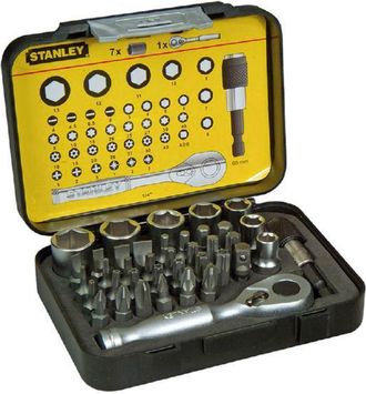 Stanley Llave Carraca 39 Piezas 1/4 Stanley
