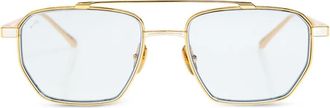 Leisure Society Prism bril met geometrisch montuur - Goud