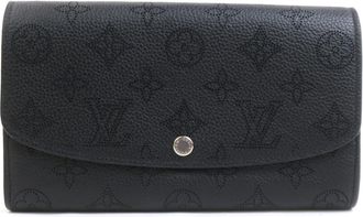 Louis Vuitton Noir Mahina Leather Long Wallet (Bi-Fold) (Pre-Owned)