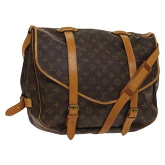 Louis Vuitton Vintage, unisex, Bruin, ONE Size, Pre-owned Vintage Canvas Cross Body Tas