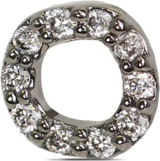 Lark & Berry 14kt gold Halo diamond earring - women - Lab Grown Diamond/14kt Gold - One Size - Silver