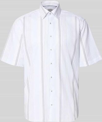 Eterna Comfort Fit Business-Hemd aus Baumwolle mit Kentkragen in Bleu, Gr&ouml;&szlig;e 40