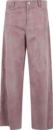 Max Mara Smmfulmine Suede Trousers