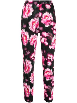Adam Lippes Daphne broek met bloemenprint - Zwart
