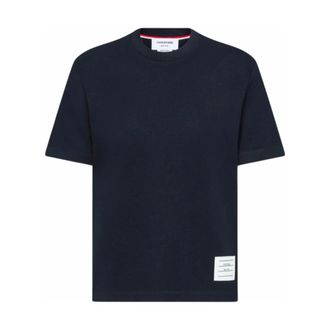 Thom Browne Dames, Tops, Blauw, Maat: XS Katoen