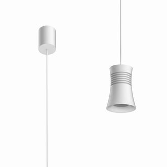 Mantra L&aacute;mpara Colgante En Color Blanco De Alumminio Modelo Pagoda Mantra