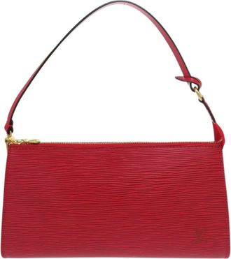 Louis Vuitton Epi Castilian Red Epi Leather Pochette Pouch (Pre-Owned)