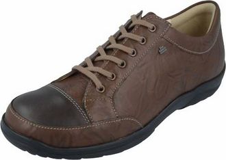Finn Comfort Mens Alamo Leather Shoes In Kastanie/cigar