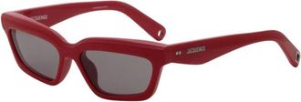 Jacquemus Salon Zonnebril - Dames - Zonnebrillen - Rood - ONE Size - Accessoires