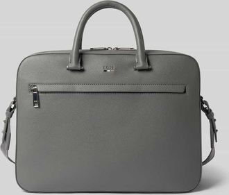 HUGO BOSS Laptoptasche in Lederoptik Modell RAY_S DOC CASE N. in Graphit, Gr&ouml;&szlig;e 1