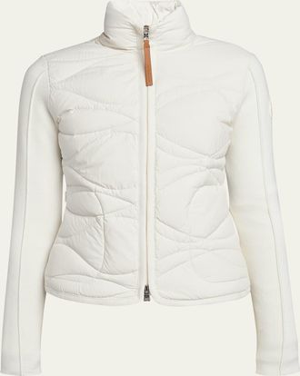 Moncler Quilted Down Cardigan