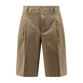 Ami Virgin Wool Tailored Shorts - Heren - Korte Broeken - Beige - W40 - Wol - Korte Broeken