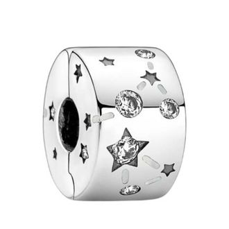 Pandora Moments Sterling Silver Stars and Galaxy Charm