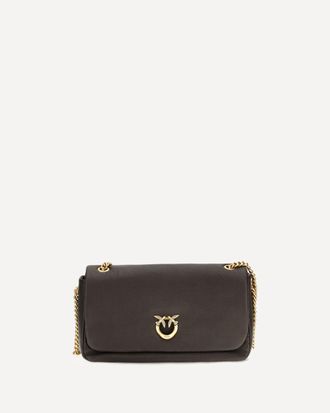 Pinko Love Birds Click Soft Horizontal leather Shoulder Bag Female UNI