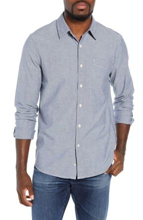 AG - Adriano Goldschmied Colton Slim Fit Sport Shirt in Blue Vault at Nordstrom, Size Medium