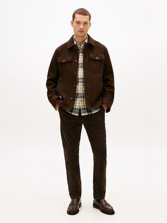 Tommy Hilfiger Mens Elastic-Waist Corduroy Tapered Pant - Brown - XXL