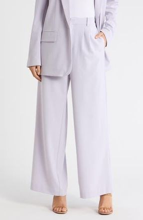 Leith Wide Leg Pants in Purple Evening at Nordstrom Rack, Size 10