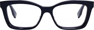 Fendi Demo Square Ladies Eyeglasses FE50057I 090 52
