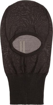 Rick Owens Skull Cashmere Balaclava - Heren - Hoeden - Bruin - ONE Size - Kasjmier - Accessoires