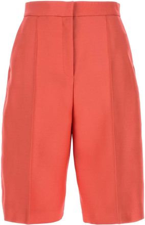 Agnona Coral Wool Blend Bermuda Shorts