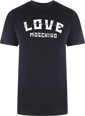 Moschino Love Moschino T-shirt Met Opvallend Logo In Marineblauw