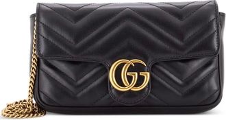 Gucci GG Marmont Wallet on Chain Matelasse Leather Mini crossbody bag - Nero