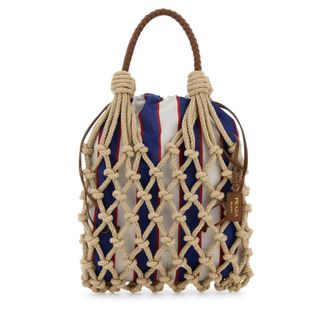 Prada Beige Mesh Handbag