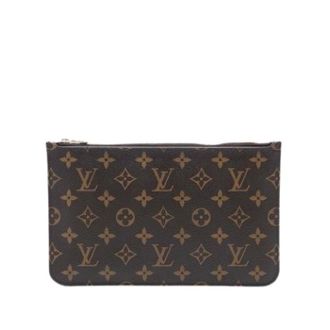 Louis Vuitton Pre-owned Clutches, female, Brown, Size: ONE SIZE Pre-owned Neverfull Pouch