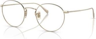 Oliver Peoples 47mm Phantos optical glasses in Light Gold at Nordstrom