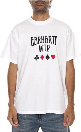 Carhartt Work in Progress T-shirts - Heren - T-shirts - Wit - S - Katoen - Tops
