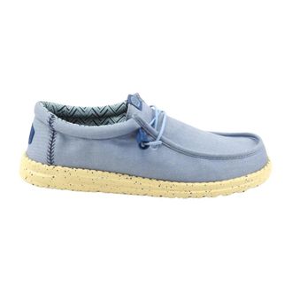 Hey Dude Wally Stretch Canvas - male - Hey Dude - Laced Shoes - Blue - 10 UK - Shoes