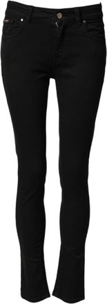 Dolce & Gabbana Womens Black Cotton Skinny Mid Waist Denim Jeans Co+02 Clothing