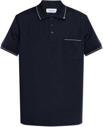 Ferragamo Polo met zak - Heren - Polos - Blauw - S - Katoen - Tops