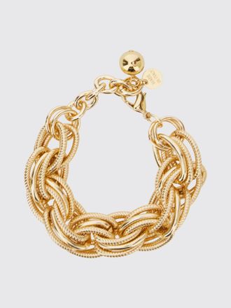 Semicouture Allie Gold-Tone Metal Bracelet with Agate Stone Detail
